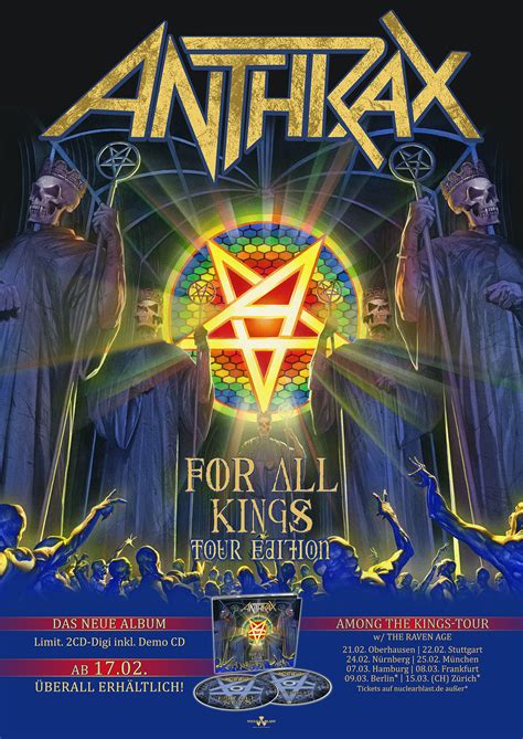 Anthrax For All Kings Tour Edition Poster Overdrive