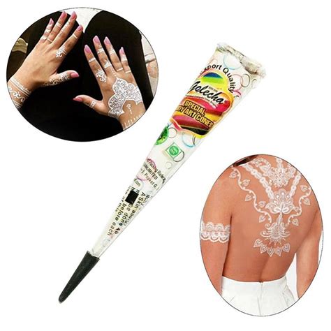 1pc Indian Pure White Henna Tattoo Paste Women Temporary Body Cream