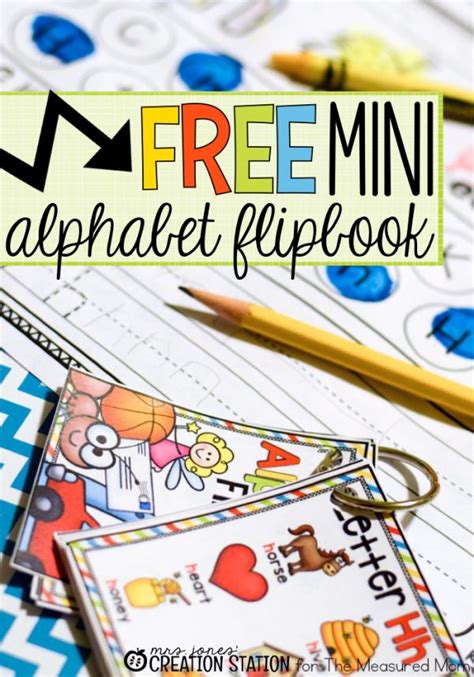 Free Alphabet Printable A Mini Flipbook The Measured Mom