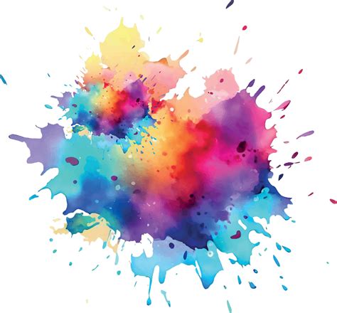 Ink Splash Background Colorful Paint Splatter Brush Stock 24552365