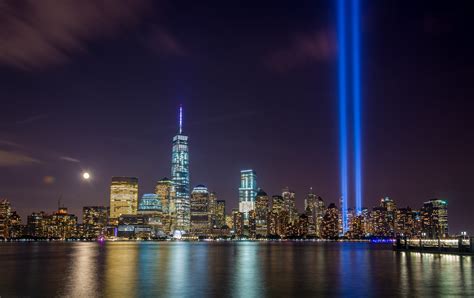 Remembering 911 Wtc Memorial Lights Twin Tower Lights