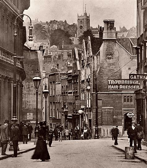 Small Street 1890s Bristol Street Bristol England Victorian Street