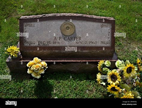 The grave of country music pioneer and founder of the historic Carter
