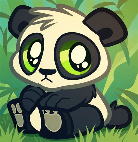 Pin By Yvonne Torres On Pandas Chibi Panda Baby Panda Bears Cartoon