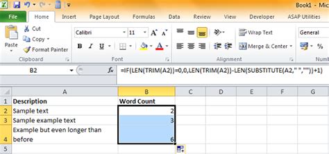 How To Word Counts In Excel Va Pro Magazine