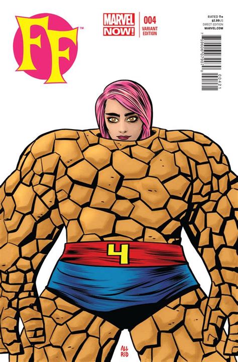 First Look Mike Allreds Variant Cover For FF Fantastic Four Comics Comic Covers Mike