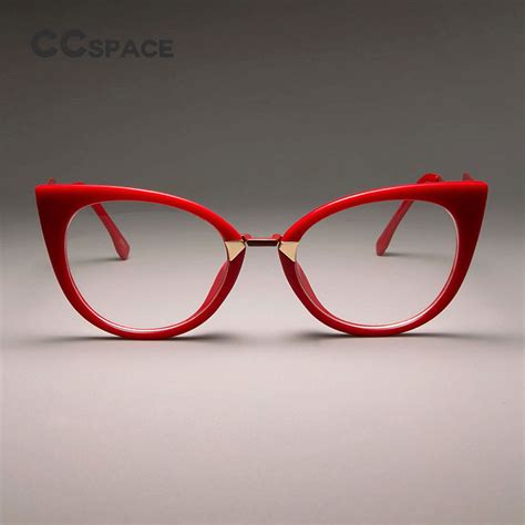 Ccspace Ladies Sexy Cat Eye Glasses Frames For Women Gorgeous Brand