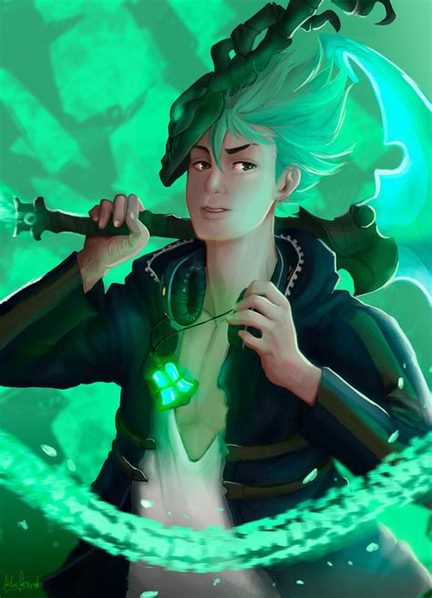 Leagueoflegends Commission Thresh Human Version By Wildnoxious On