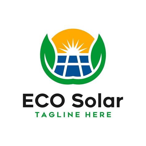 Solar Panel Industry Illustration Logo Design 5364950 Vector Art At
