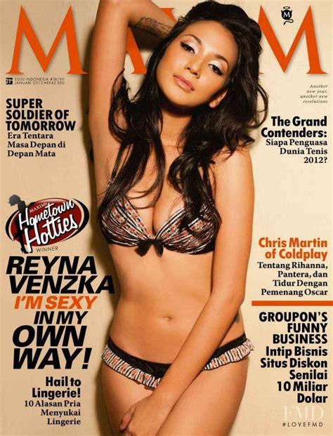 cover of maxim indonesia with reyna venzka january 2012 id 21677 magazines the fmd