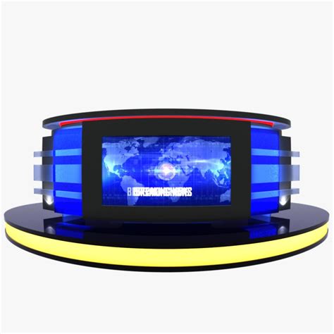 Artstation Tv Studio News Desk 12 Resources