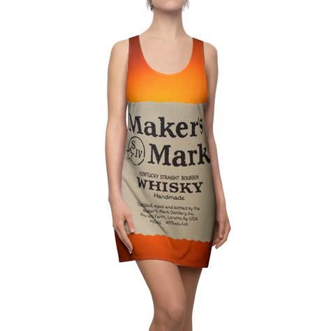 Makers Mark Bourbon Whiskey Bottle Costume Dress