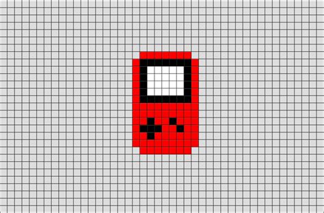 Game Boy Pixel Art From Gameboy Red Videogame Device