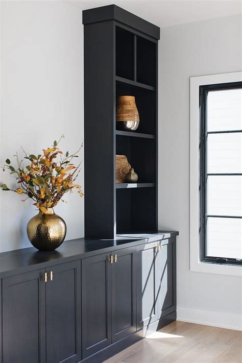 Take your existing kitchen cabinet doors and transform them with spray paint for a fraction of the price of replacing them. The cabinet paint color is "Sherwin Williams Tricorn Black | Black cabinets, Cabinet paint ...