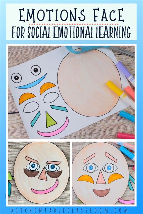 Emotions Faces For Social Emotional Learning The Kitchen Table
