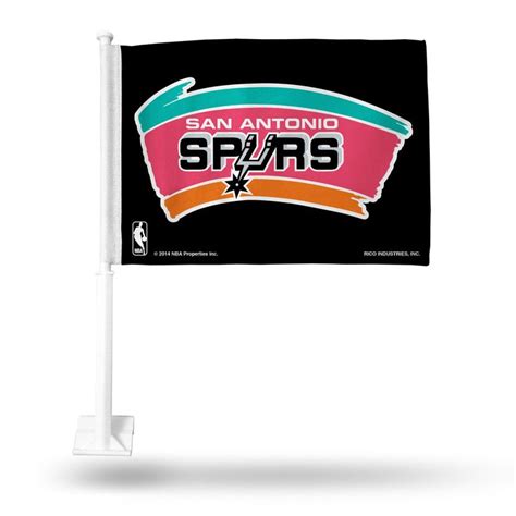 Logo san antonio spurs in.eps file format size: San Antonio Spurs: Old Fiesta Colors Logo Car Flag; double ...