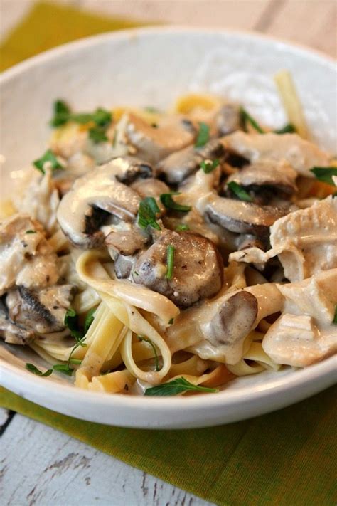 Did not use nutmeg abd also added cream cheese and used penne pasta instead. Chicken Mushroom Fettuccine