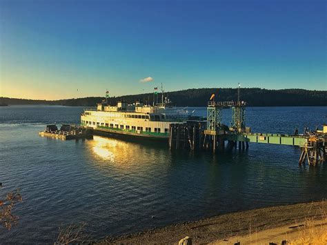 Orcas Island Ferry At Sunrise Photograph By Jerry Abbott Pixels
