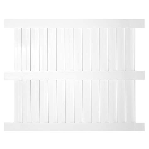 weatherables largo 5 ft h x 8 ft w white vinyl privacy fence panel kit pwpr panel 5x8 the