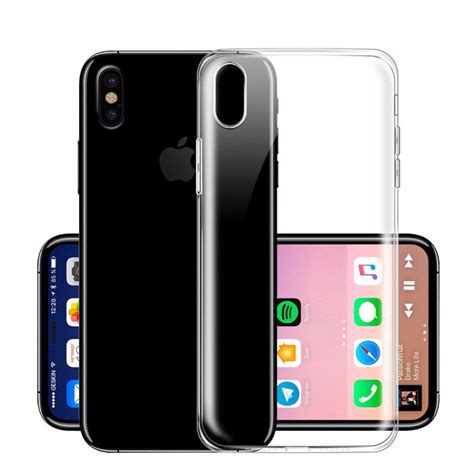 Ultra Thin Clear Protective Case Back Cover For Iphone X Slim Clear