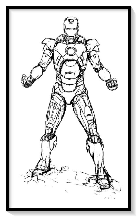 Iron Man Para Imprimir Iron Man Para Colorear Imprimir Y Pintar