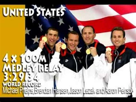 If you missed it, lezak swam the anchor leg for the us 4 x 100 meter freestyle relay. Olympic 4x100 Medley Relay USA - YouTube
