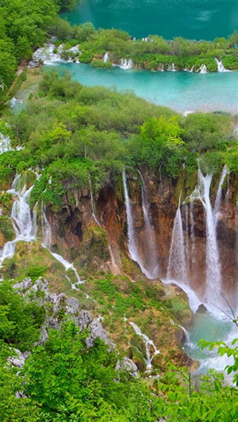 Croatia Plitvice Lakes National Park And Waterfall Around