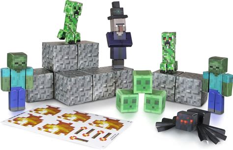 Over 30 Piece Minecraft Papercraft Hostile Mobs Set Toys And Games Craft