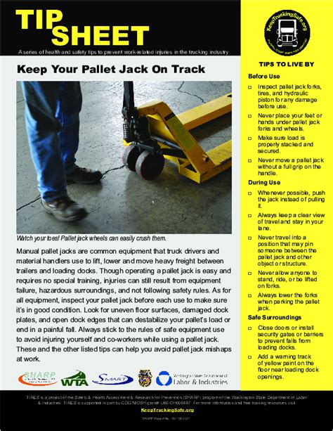 Keep Your Pallet Jack On Track Safety Driven Tscbc