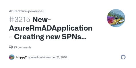 New Azurermadapplication Creating New Spns From Existing Spn Fails Issue Azure Azure