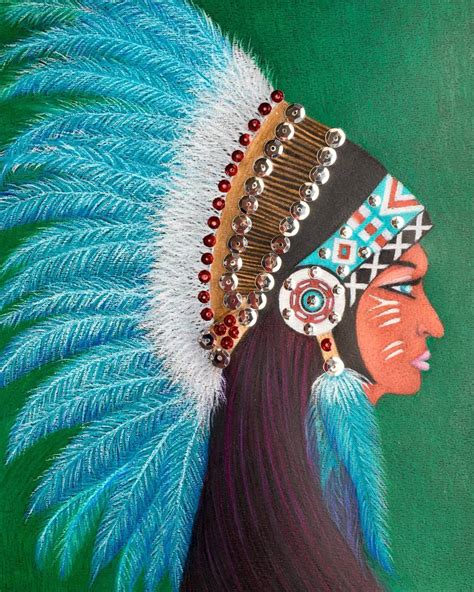 native american indian princess drawing by dulcie dee saatchi art