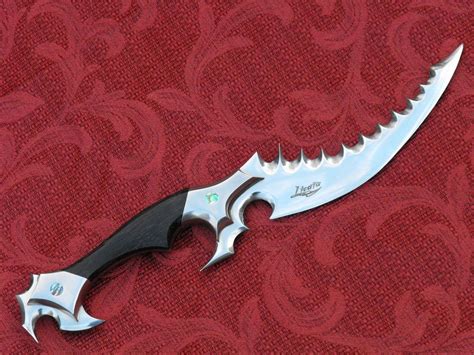 Serrated Spine Fantasy Blade By Licataknives On Deviantart Knife