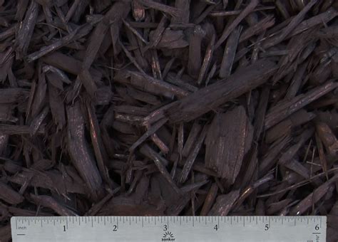 Dark Brown Mulch Greenwaste Landscape Materials