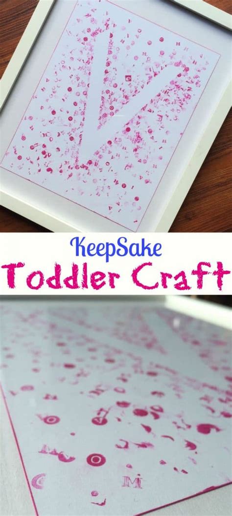 That's where these crafts for toddlers come in. Keepsake Toddler Craft ~ Simple Crafts for Kids and Toddlers
