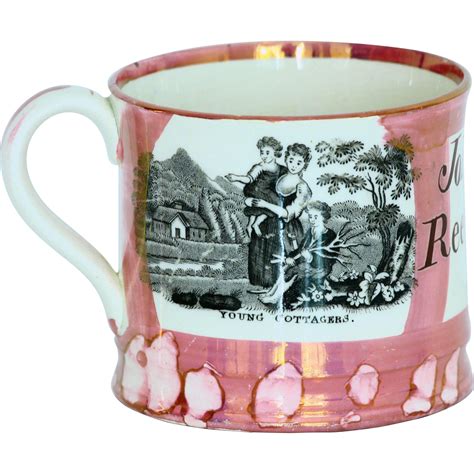 Named Pink Lustre Luster Mug With On Time Poem Mugs Time Poem Pink