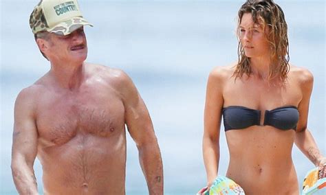 Sean Penn 57 Enjoys Beach Day With His Bikini Clad Girlfriend Leila
