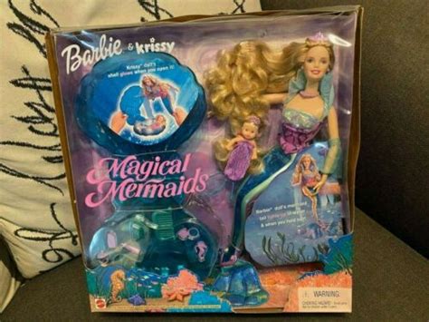 Magical Mermaid Barbie And Krissy Doll Set 2000 Caucasian Blonde Shell Glows New Ebay