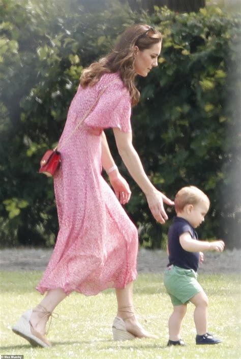 Duchess Of Cambridge Takes Her Three Children To Support William