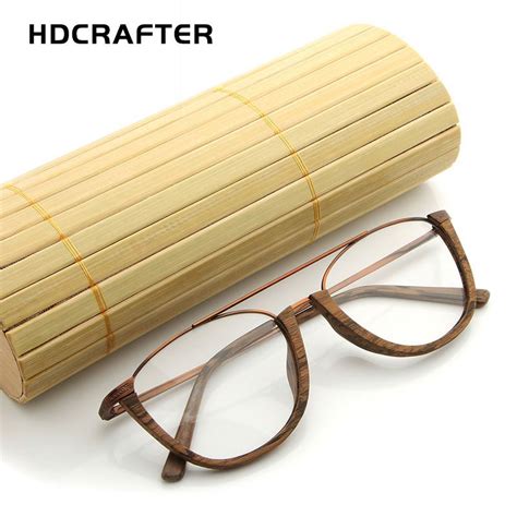 Hdcrafter Vintage Semi Rimless Eyeglasses Wood 33 Eyeglasses Wood Wooden Eyeglass Frames
