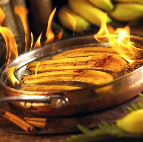bananas foster flambe license images 693358 stockfood