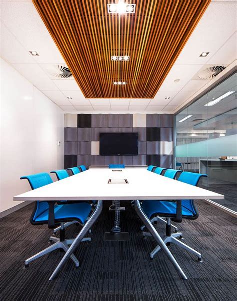 Ceiling modules for use with light fittings. Updating the Office with Screenwood Panels | Architecture ...