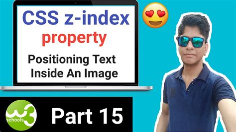 Css Z Index Property Positioning Text Inside Image Css Part Youtube