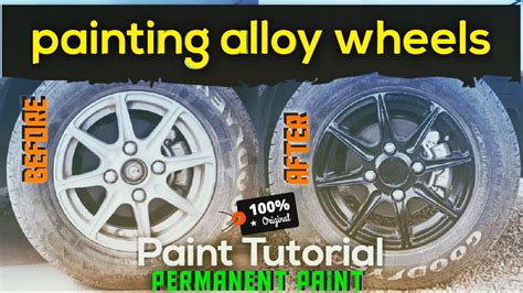 How To Paint Alloy Wheels At Home Tutorial Youtube