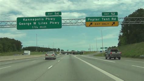 North Carolina Interstate 85 North Mile Marker 40 To 60 Youtube
