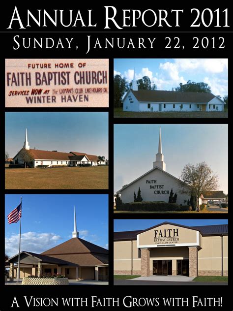 Fbc 2011 Annual Report Faith Baptist Church Of Winter Haven Fl