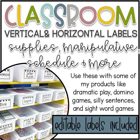 Classroom Labels Move Mountains In Kindergarten