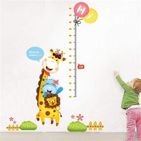 Home And Garden Growth Chart For Kids Wall Sticker Decal Height Room