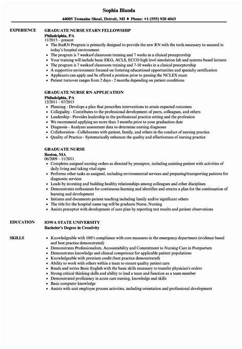 25 Graduate Nurse Resume Template in 2020 | Nursing resume ...