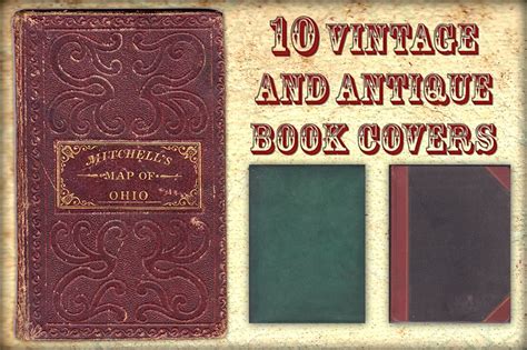 10 Vintage And Antique Book Covers Textures Creative Market