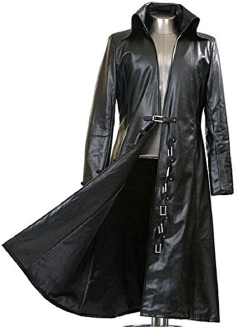 Maybe you would like to learn more about one of these? Men's Black Real Leather Long Black Trench Coat - New ...